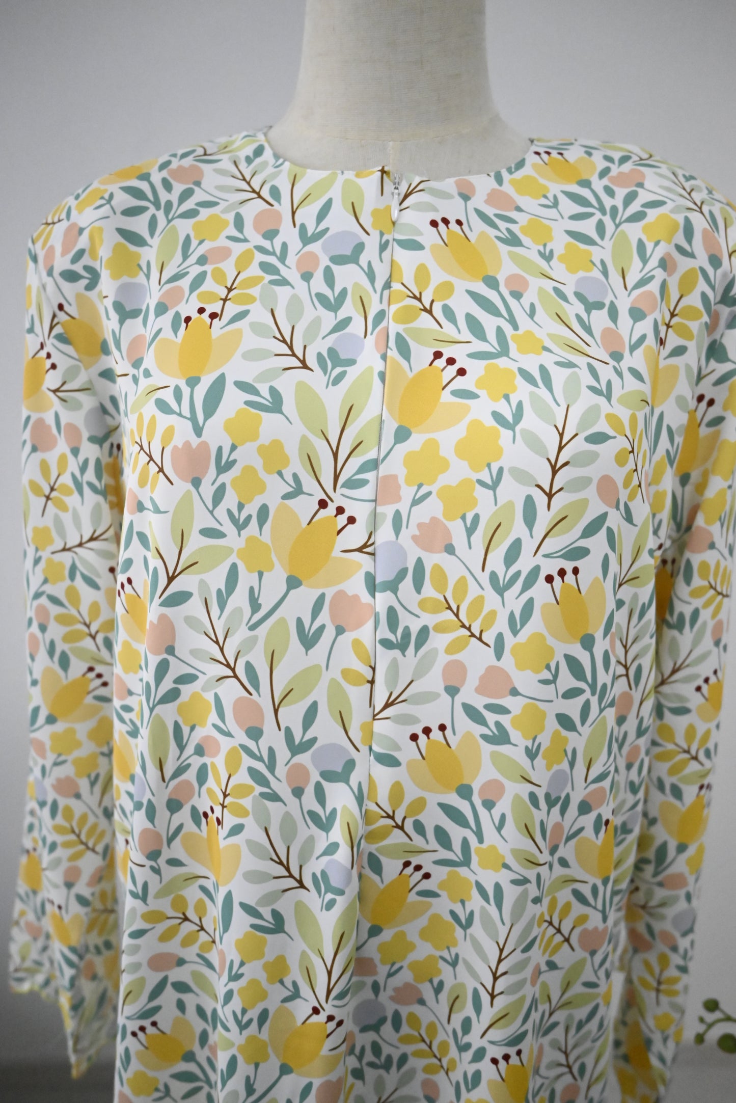 Yellow Flora Kurung