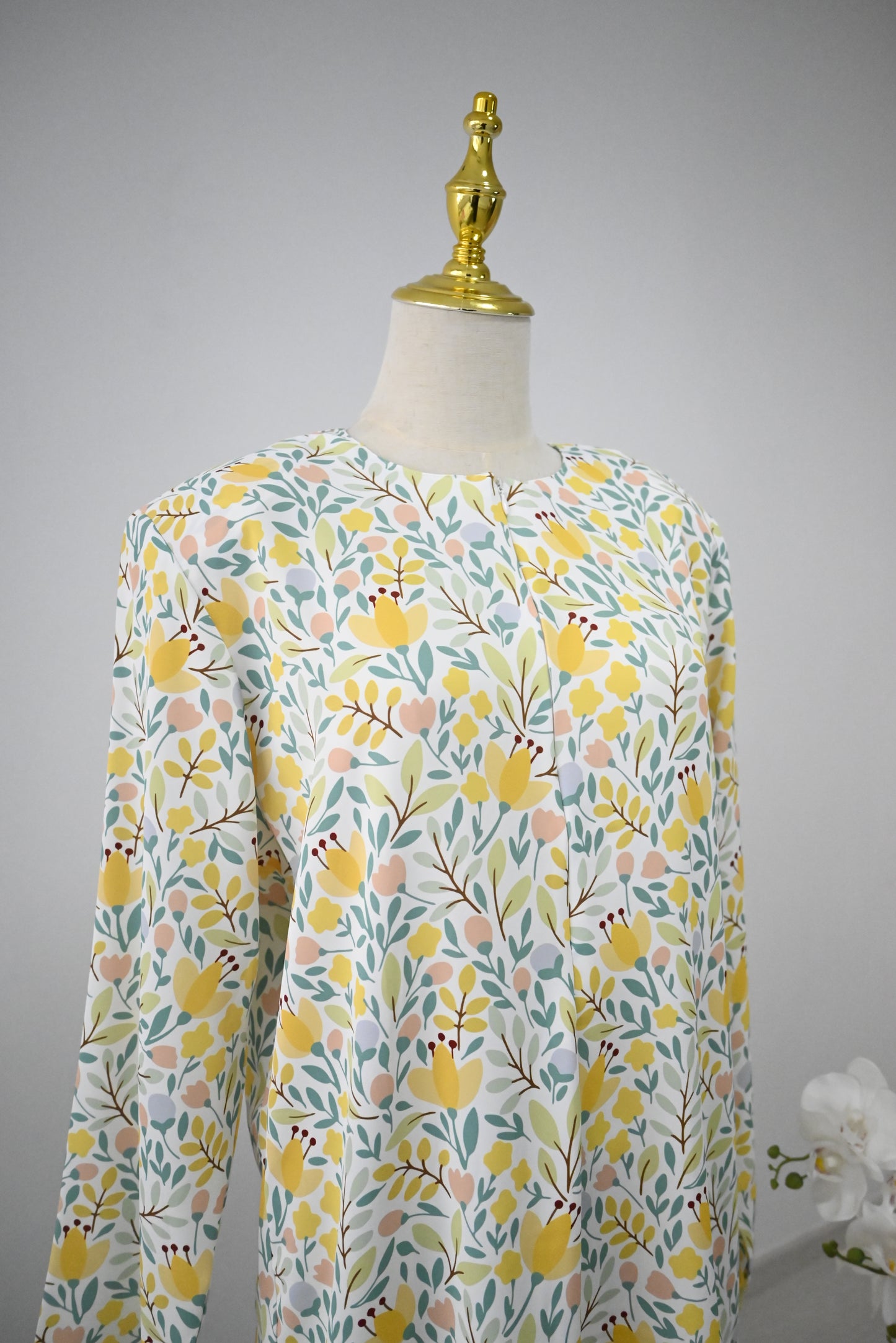 Yellow Flora Kurung