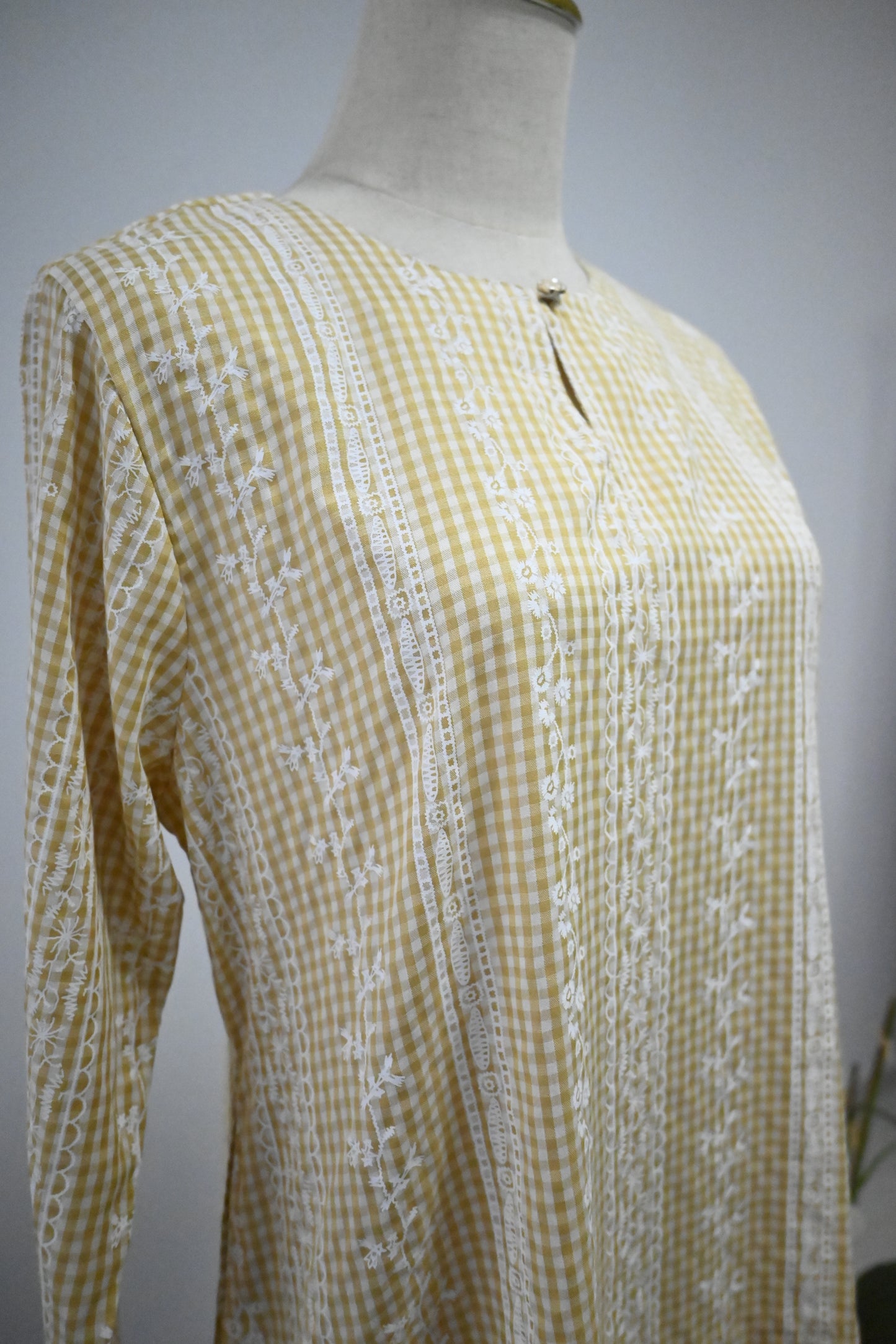 Yellow Cotton Kurung