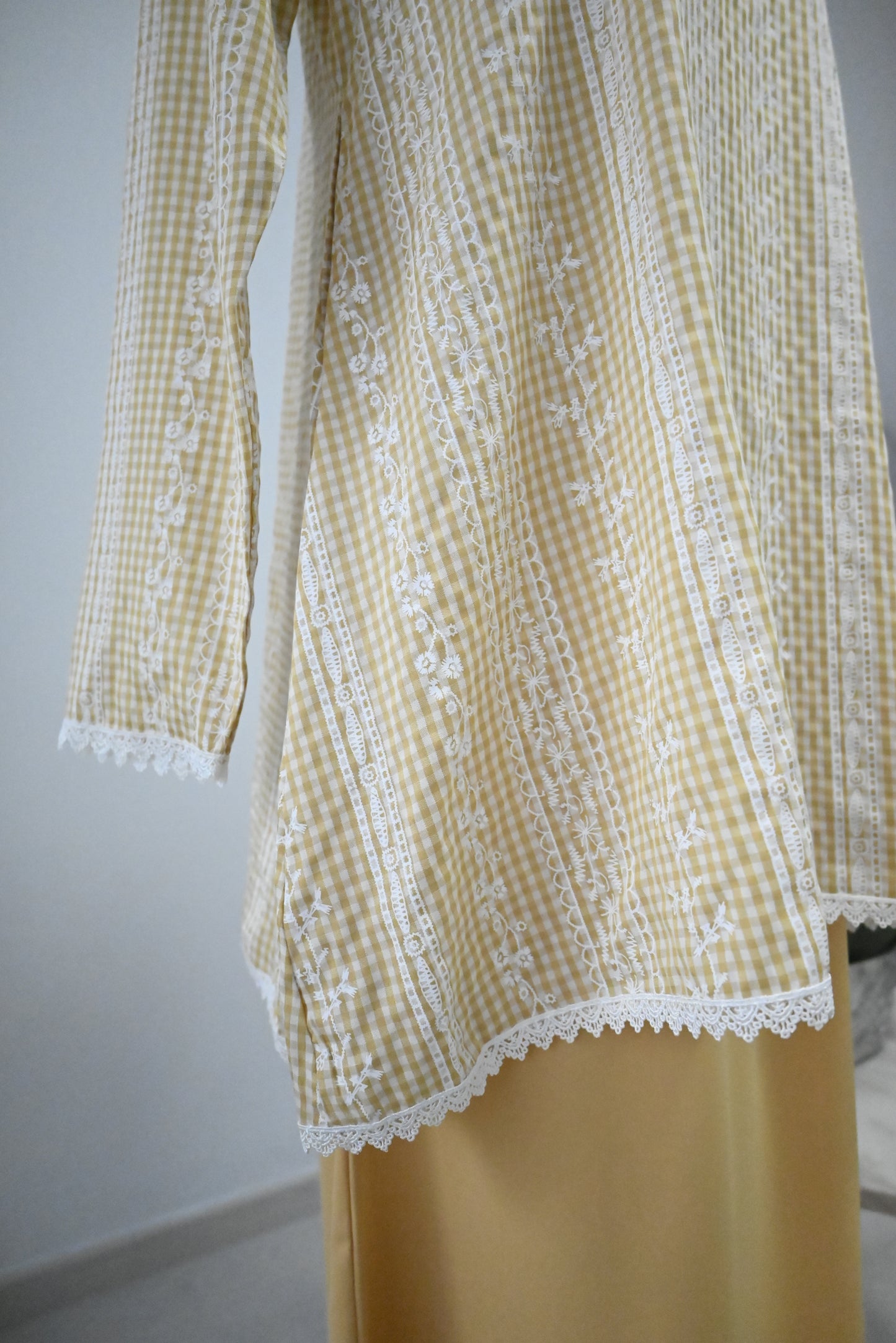 Yellow Cotton Kurung