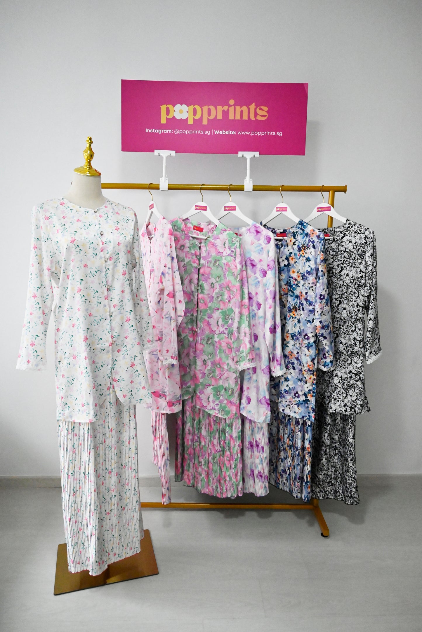 White Pleated Kurung