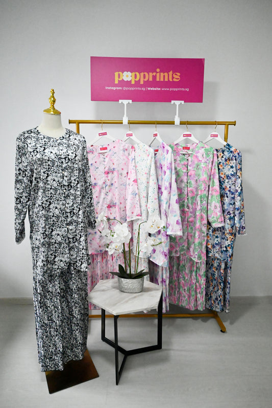 Black Pleated Kurung