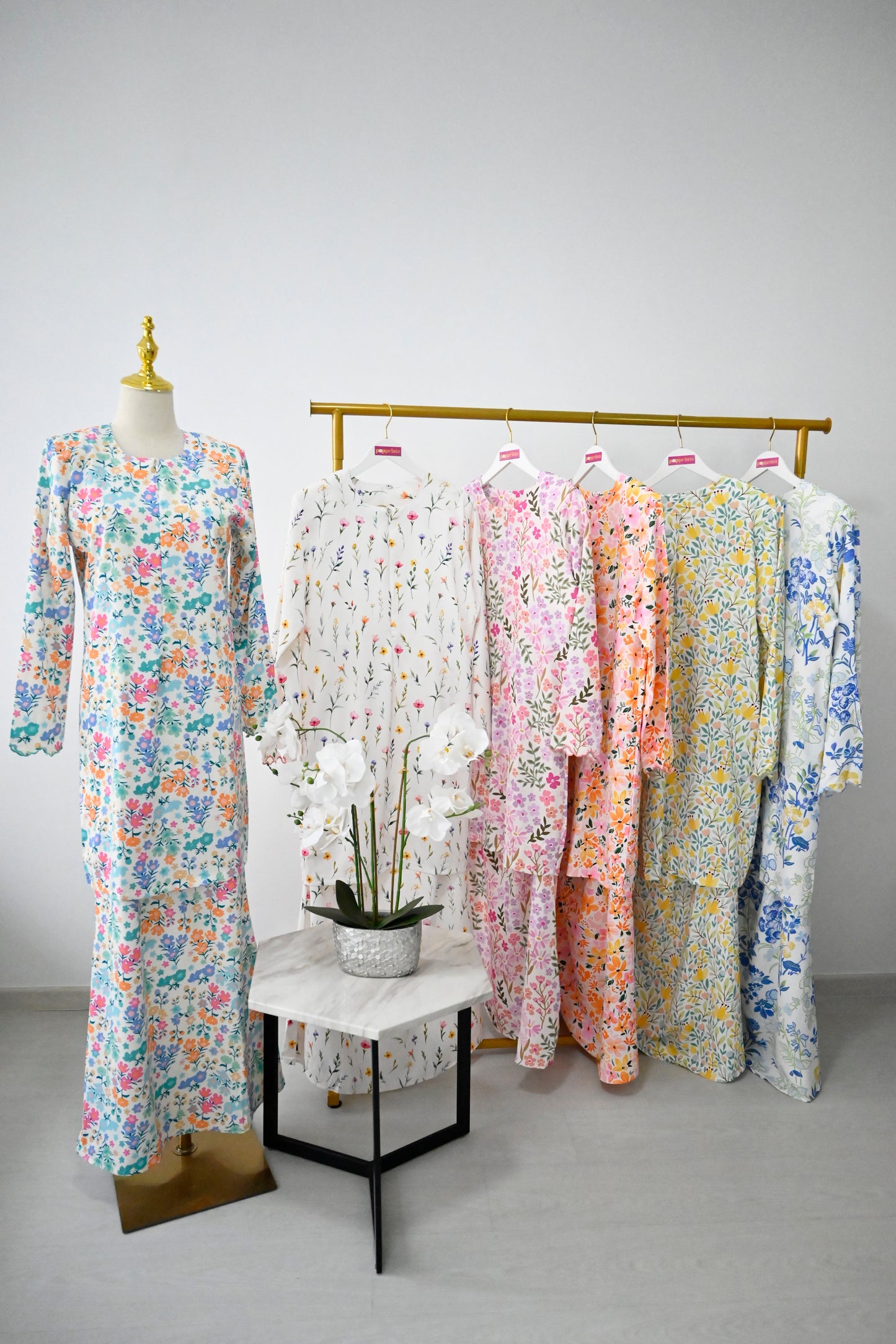 Pastel Flora Kurung